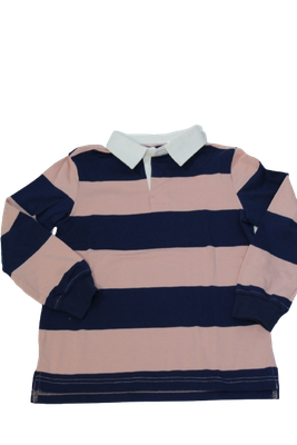 Sueter de rayas azul y rosa