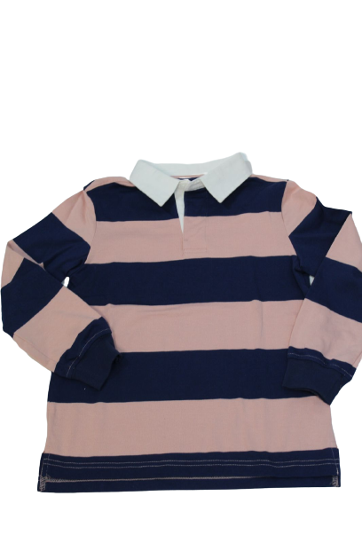 Sueter de rayas azul y rosa