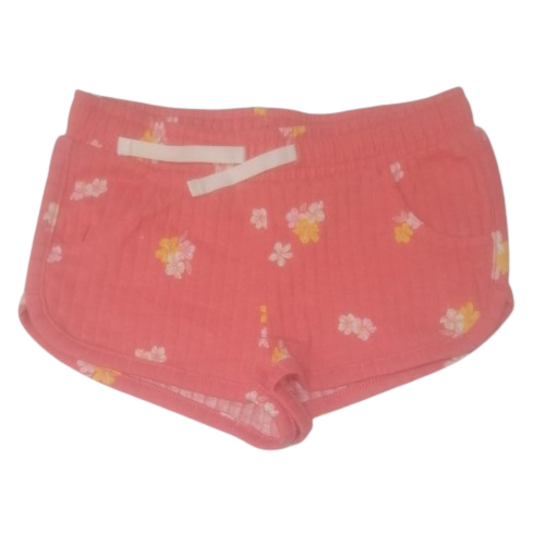 Flower pink wool shorts