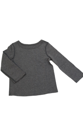 Sueter gris manga larga