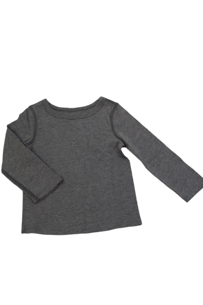 Sueter gris manga larga