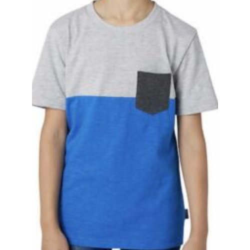 Grey and Blue Tshirt with pocket