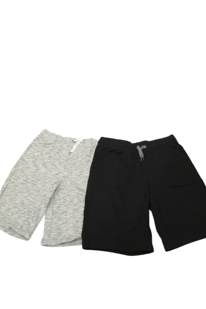 Two shorts negro mate y gris