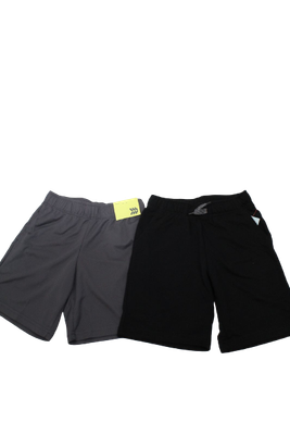Two shorts negros y gris