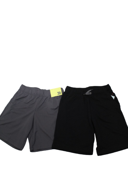 Two shorts negros y gris