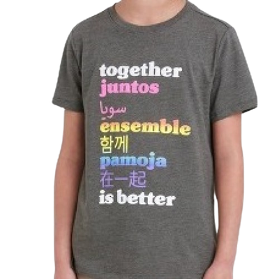 Dark Gray Tshirt with words