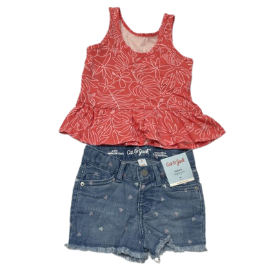 Conjunto Short Bebé Niña CAT AND JACK