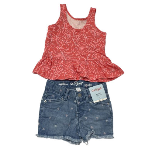 Conjunto Short Bebé Niña CAT AND JACK