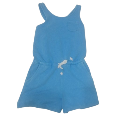 Blue short pant dress