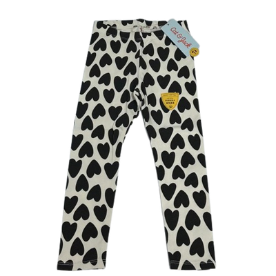 Leggin Hearts Black and White