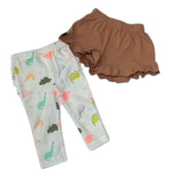 Conjunto Bebé Niña Short Leggin Cute
