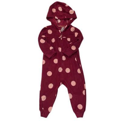 Abrigo Mono Bebé Niña Red Pink 