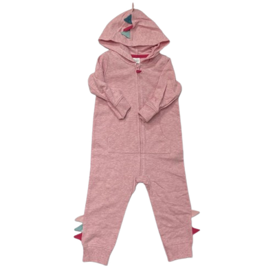 Abrigo Mono Bebé Niña Hood Art Pink 