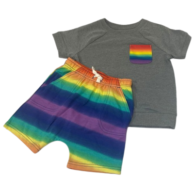 Conjunto de Niño Short Arcoíris