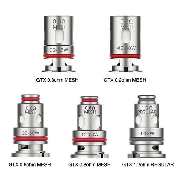 Vaporesso GTX / GTX-2 Coils (5-Pack), Coil Resistance: 0.2 Ohm V2