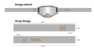 HandFull Racecraft Moto Goggles - Sandstorm