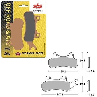 SBS ATV/UTV EVO SINTER BRAKE PAD 957PSI
