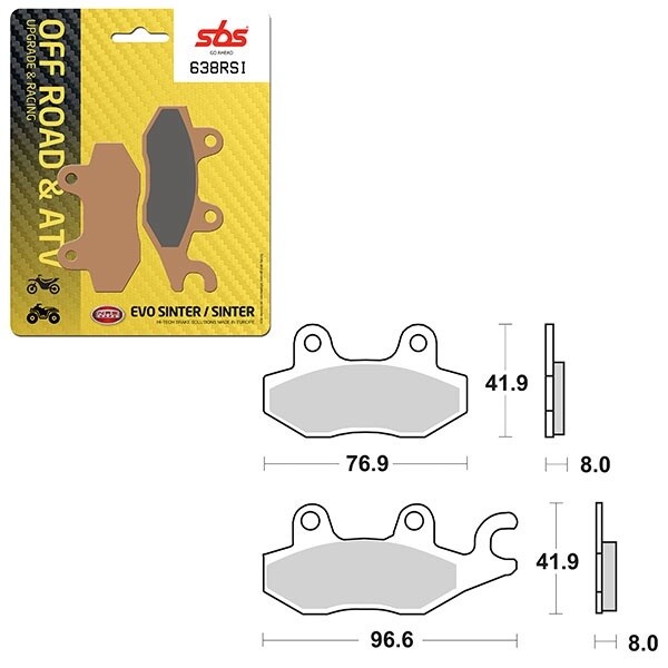 SBS ATV/UTV EVO SINTER BRAKE PAD 638RSI