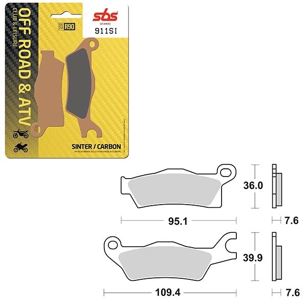 SBS ATV/UTV SINTER BRAKE PAD 911SI