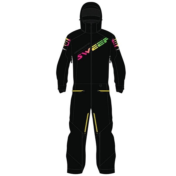 SWEEP YOUTH RAZOR INSULATED MONOSUIT BLACK/RAINBOW