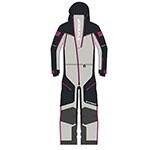 SWEEP WOMEN&#39;S PEAK INSULATED MONOSUIT DARK &amp; LIGHT GREY/PINK