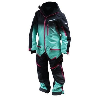 SWEEP WOMEN&#39;S INSULATED TUNDRA MONOSUIT GREEN/BLACK