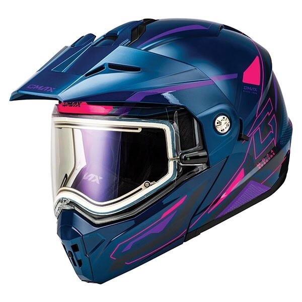 GMAX MD74 SPECTRE FULL FACE HELMET PRUPLE/PINK ELECTRIC LENS