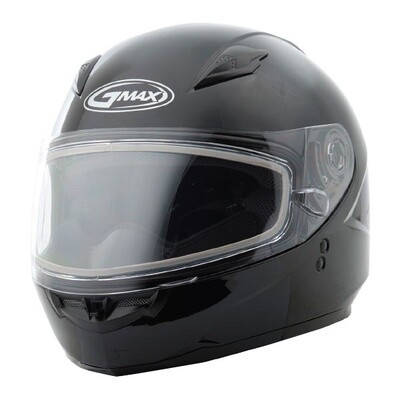 GMAX GM49Y SOLID YOUTH FULL FACE HELMET YOUTH BLACK DOUBLE LENS