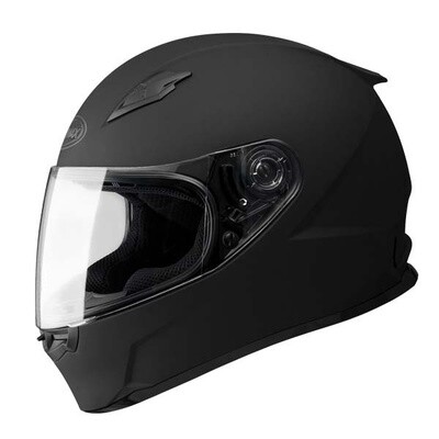 GMAX GM49 FULL FACE HELMET FLAT BLACK SINGLE LENS