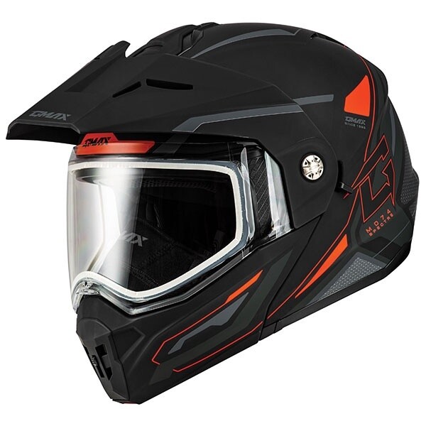 GMAX MD74 SPECTRE FULL FACE HELMET RED DOUBLE LENS
