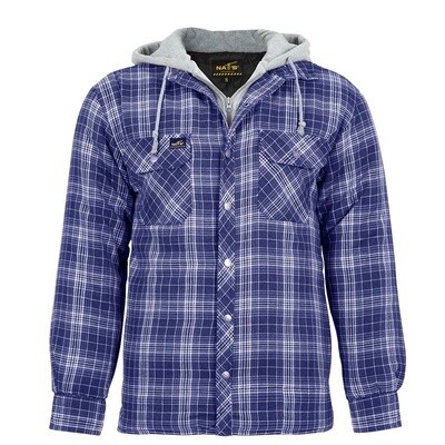 Nat&#39;s Quilted work shirt with hood – WK050