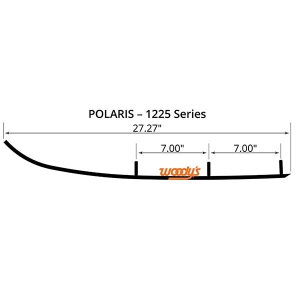 WOODY&#39;S FLAT-TOP TRAIL BLAZER 6&quot; CARBIDE TRAIL RUNNER POLARIS - TPI4-1225