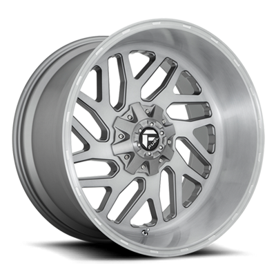 Fuel D715 Series Wheels  8x165.1, 20x12 -43 - BRUSHED METAL TINTED CLEAR