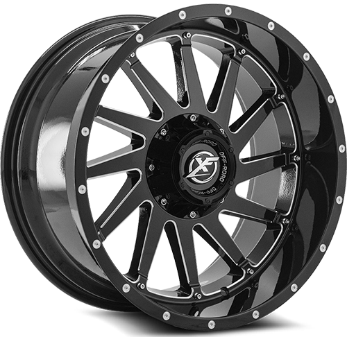 XF OFFROAD XF-216 20x12 8x170/165.1-44 Gloss Black Milled