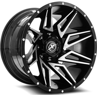 XF OFFROAD XF-218 20x10 8x165.1/170-12 Gloss Black Machined