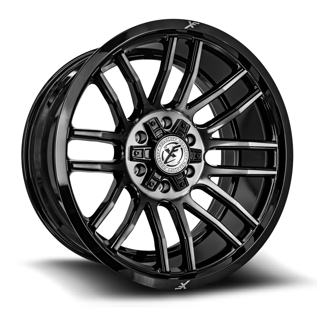 XF OFFROAD 232 20x10 6x135 / 6x139.7 -12 Gloss Black Titanium Double Dark Tint