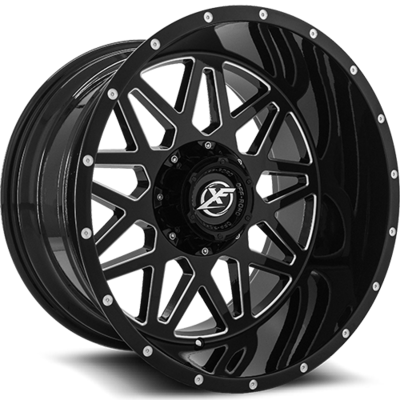 XF OFFROAD XF-211 20x10 6x135/139.7-24 Gloss Black Milled