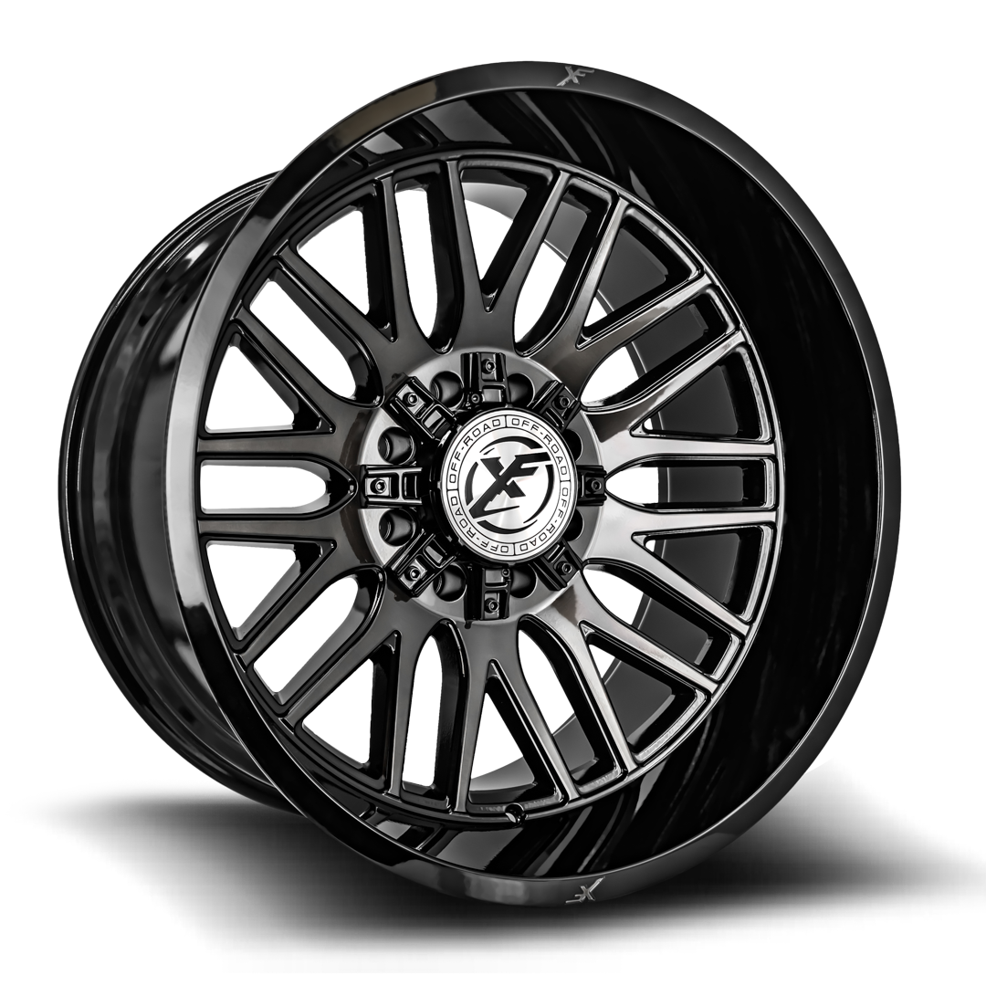 XF OFFROAD 240 20x10 6x135 / 6x139.7 -12 Gloss Black Brushed Double Dark Tint