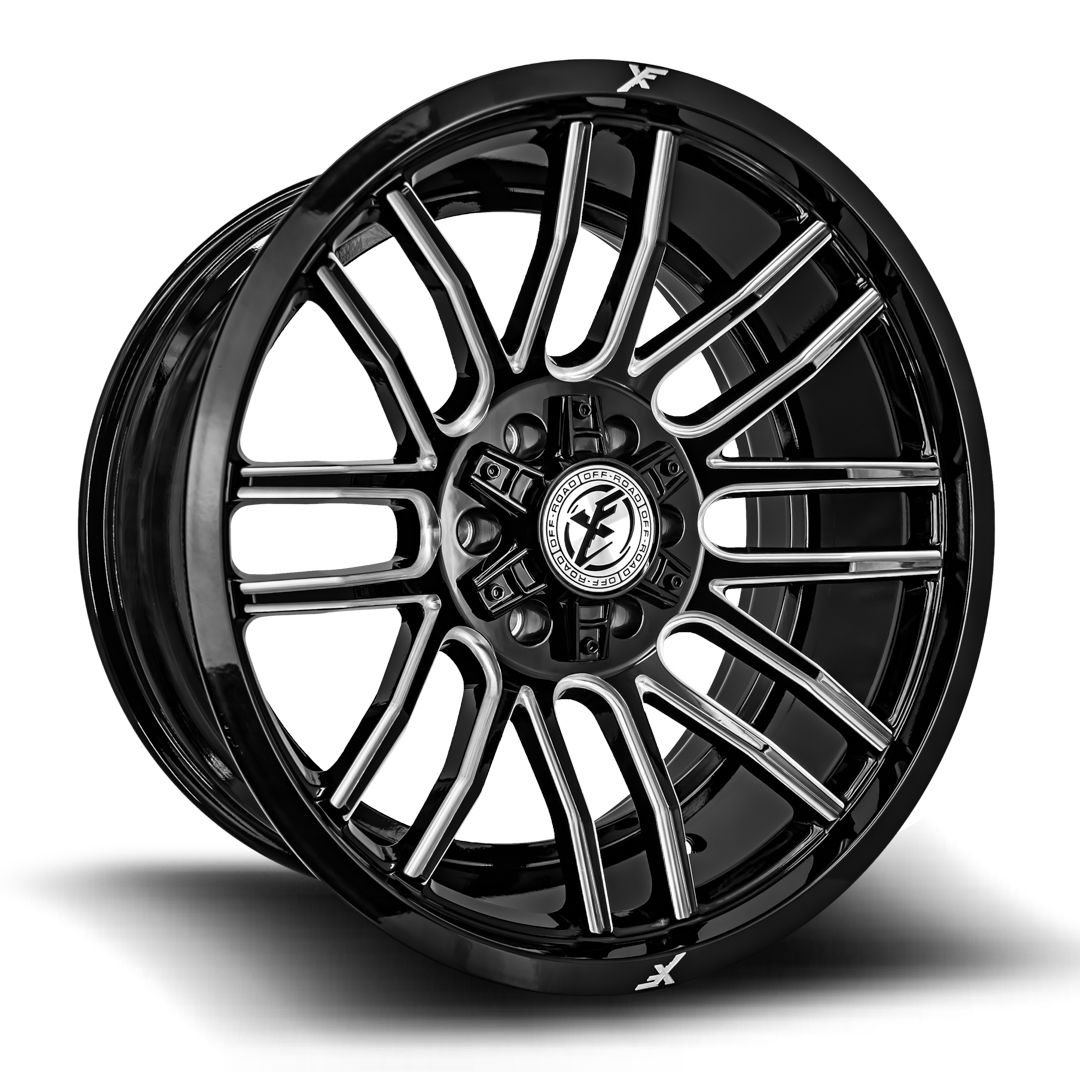 XF OFFROAD 232 20x10 6x135 / 6x139.7 -12 Gloss Black Milled