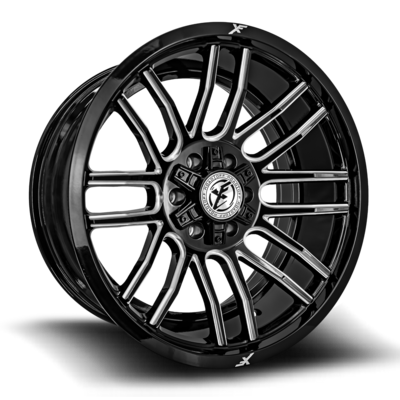 XF OFFROAD 232 20x10 6x135 / 6x139.7 -12 Gloss Black Milled
