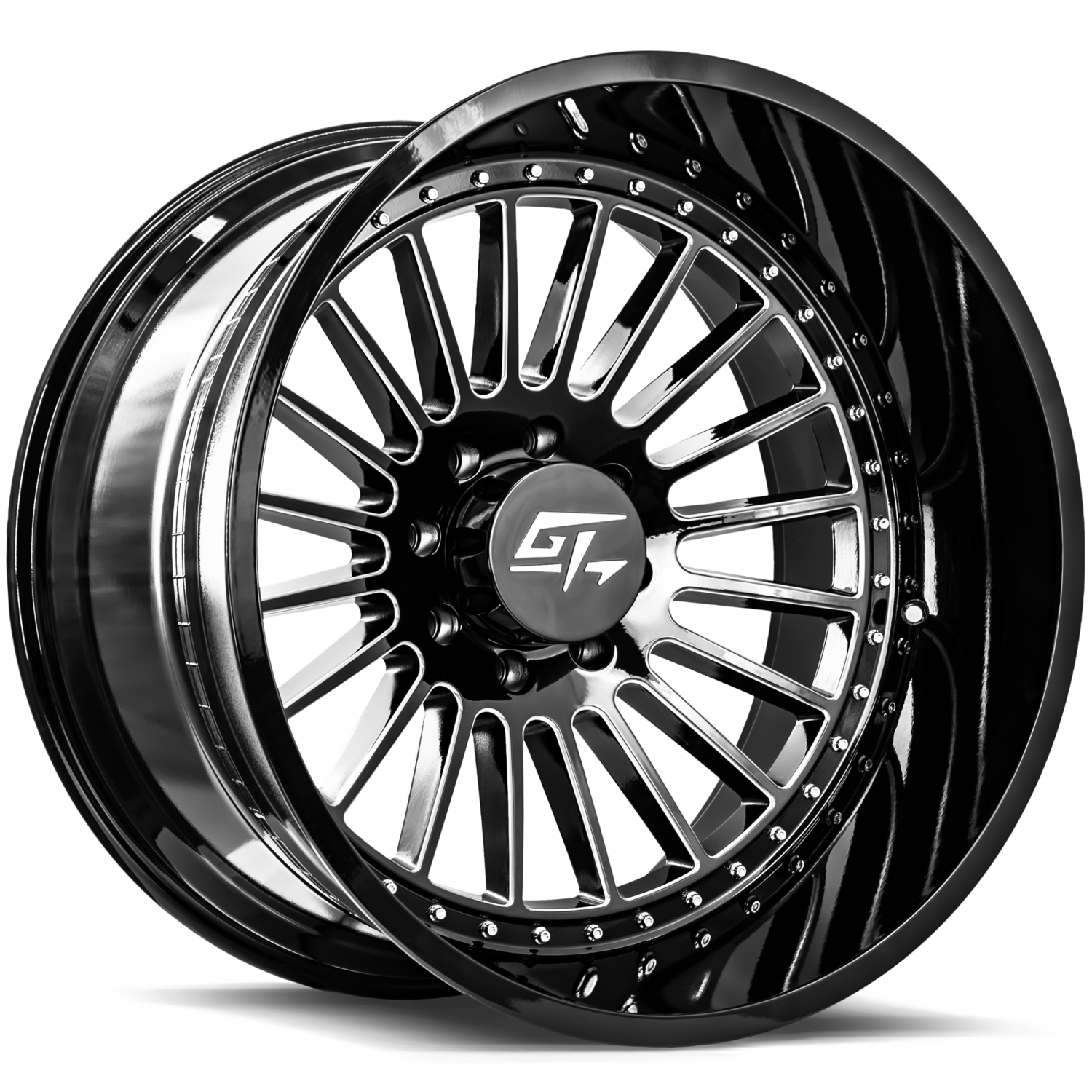 GT OFF-ROAD Strike 20x10 6x135 -18 Gloss Black Milled