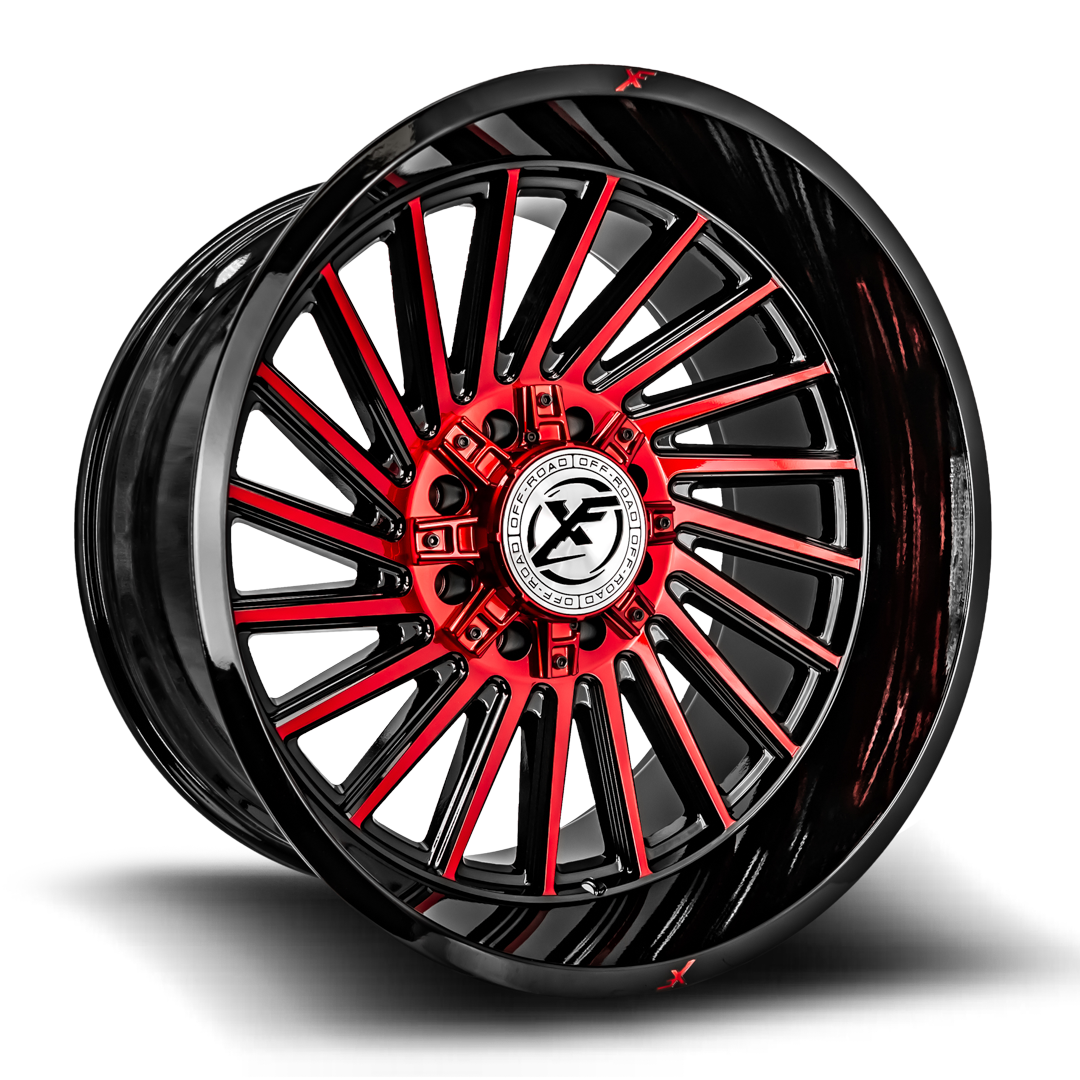 XF OFFROAD 239 20x10 6x135 / 6x139.7 -12 Gloss Black Red Machined
