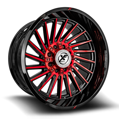 XF OFFROAD 239 20x10 6x135 / 6x139.7 -12 Gloss Black Red Machined