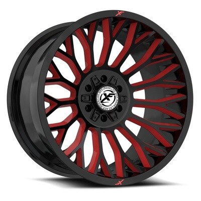 XF OFFROAD 237 20x10 6x135 / 6x139.7 -12 Gloss Black Red Windows