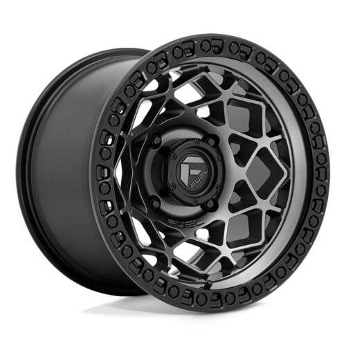 FUEL UTV UNIT UTV/ATV - GUNMETAL W/ MATTE BLACK RING