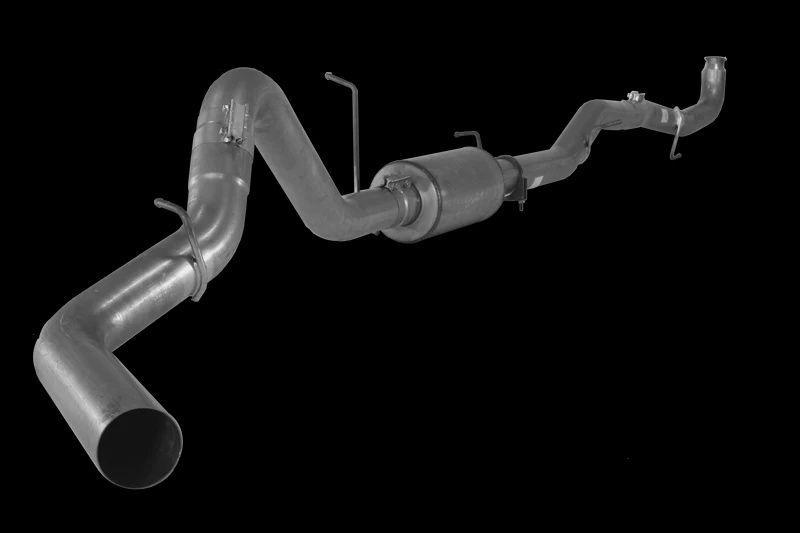 2011-2015 Duramax 4&quot; Downpipe Back Exhaust System w/ Muffler (FLO 864)