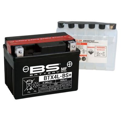 BTX4L-BS MAINTENANCE FREE 12V BATTERY