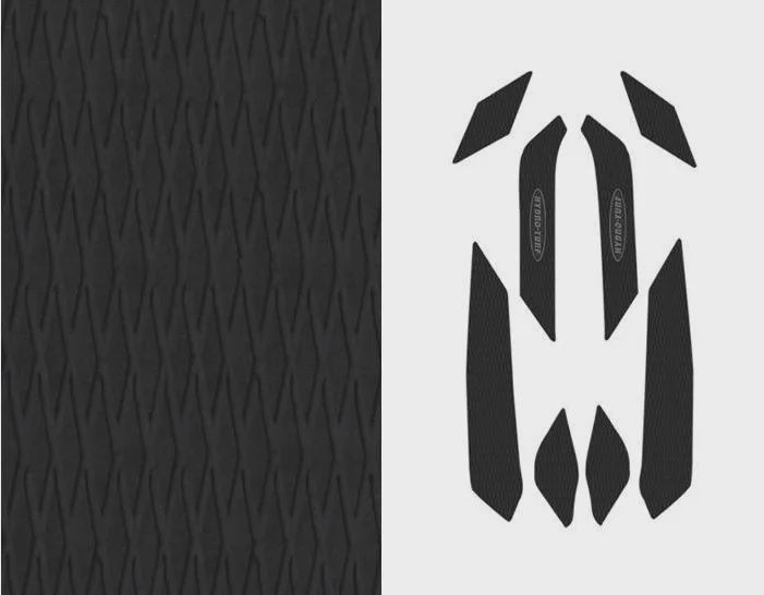 HYDRO-TURF MAT KIT SEA DOO 2014~23 SPARK 2UP - PEEL &amp; STICK, Pattern: Cut Diamonds, Colour: Black