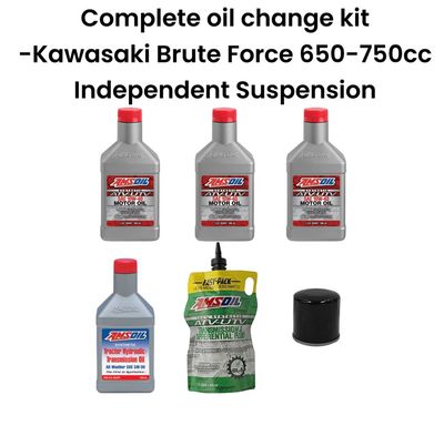 Complete Oil Change Kit - Kawasaki Brute Force 650-750cc Independent Suspension