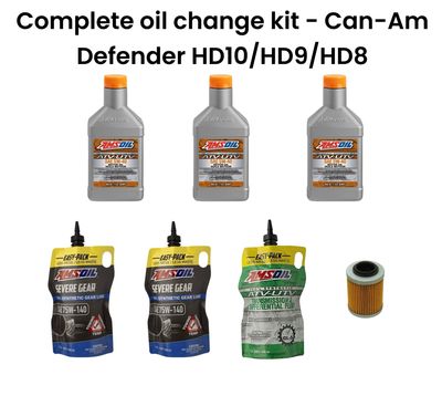 Complete Oil Change Kit - Can Am Defender HD10/HD9/HD8